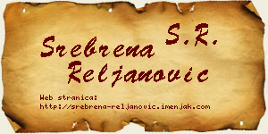 Srebrena Reljanović vizit kartica